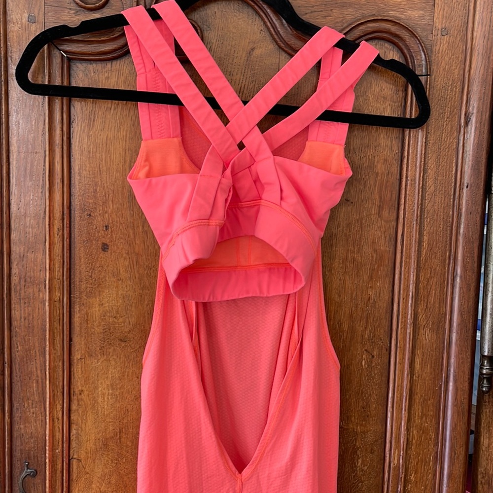 Lululemon coral Bra/ top combined